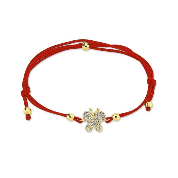 14k Gold Friendship Bracelet-Butterfly