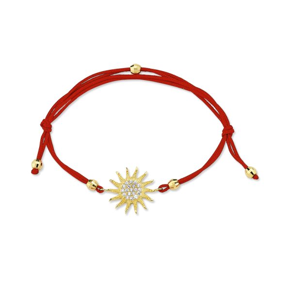 14k Gold Friendship Bracelet-Sun