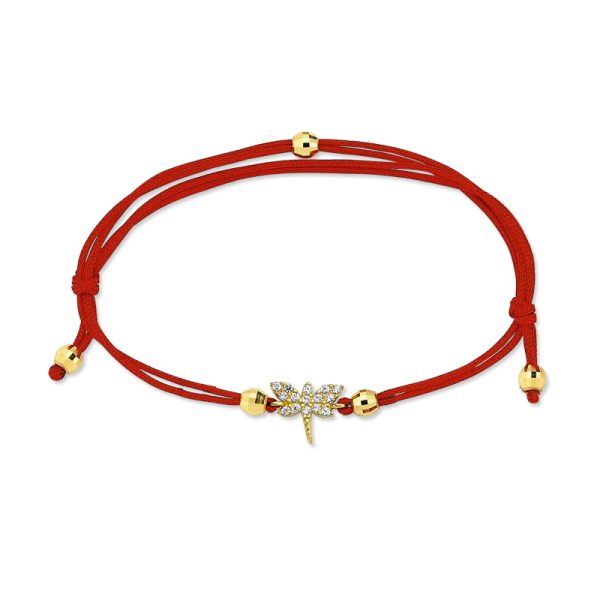 14k Gold Friendship Bracelet-Dragonfly