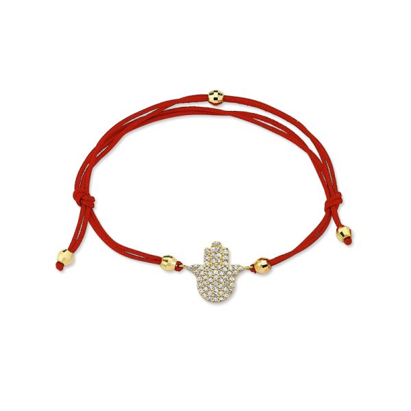 14k Gold Friendship Bracelet-Hand