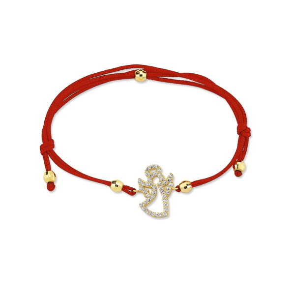 14k Gold Friendship Bracelet-Angel