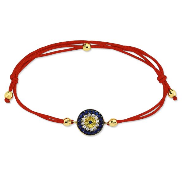 14k Gold Friendship Bracelet-Eye