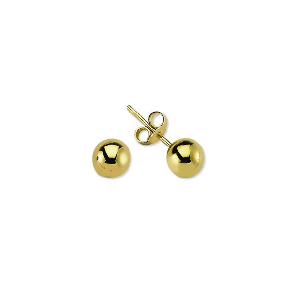 Silver Mini Stud Earring-Plain Ball