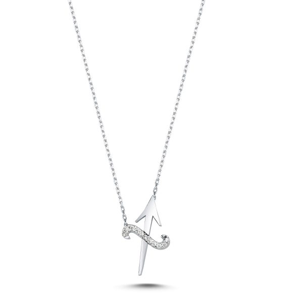 Zodiac Sign Silver Necklace-Sagittarius