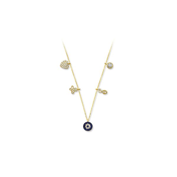 14k Gold Lucky Necklace