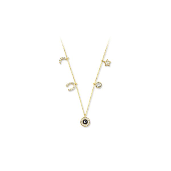 14k Gold Lucky Necklace