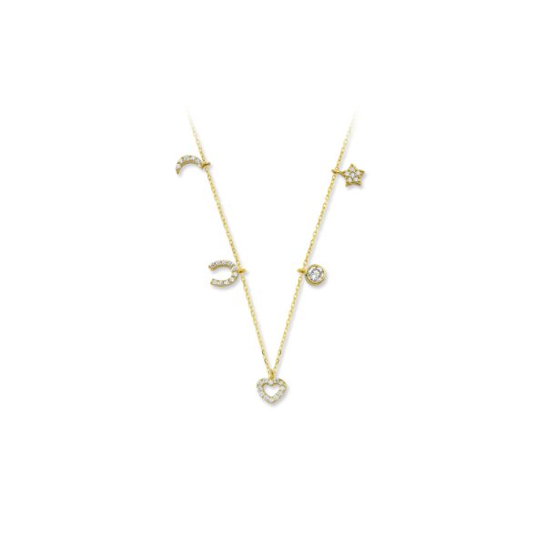 14k Gold Lucky Necklace