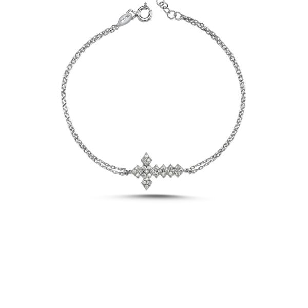 Silver Cross Bracelet