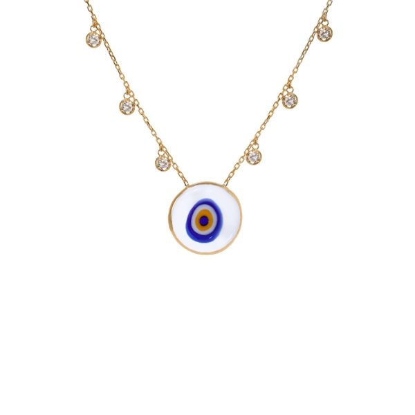 Silver Handmade Evileye Necklace