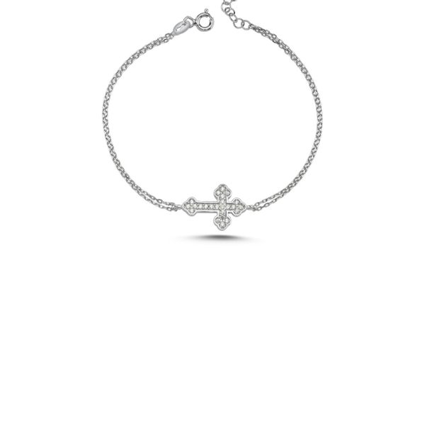 Silver Cross Bracelet