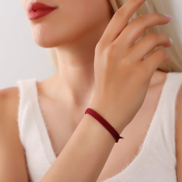 Magnetic Lucky Bracelet/Burgundy