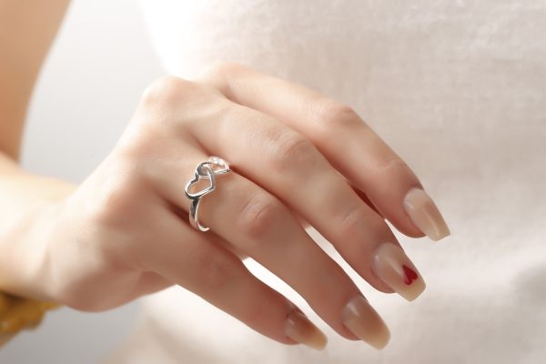 Silver Woman Plain Ring