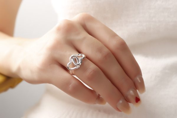 Silver Woman Plain Ring