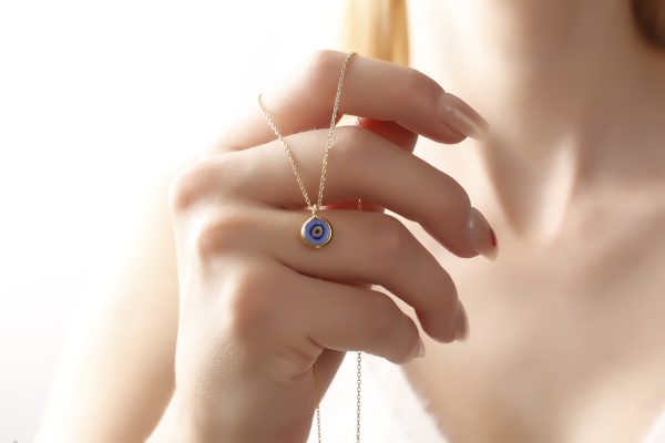 Silver Handmade Evileye Necklace