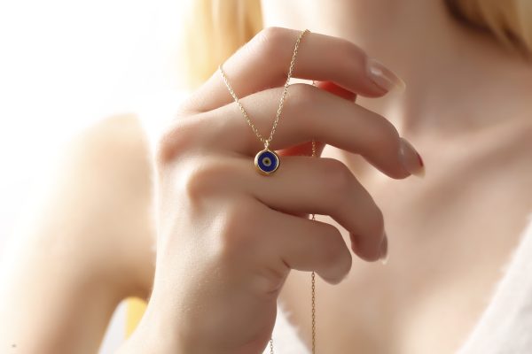 Silver Handmade Evileye Necklace