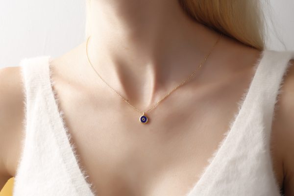 Silver Handmade Evileye Necklace