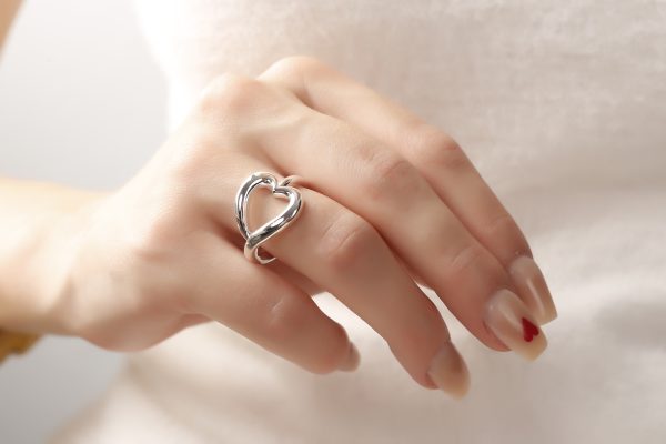 Silver Woman Plain Ring