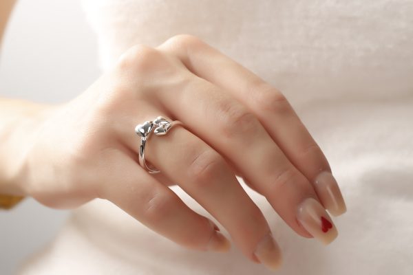 Silver Woman Plain Ring